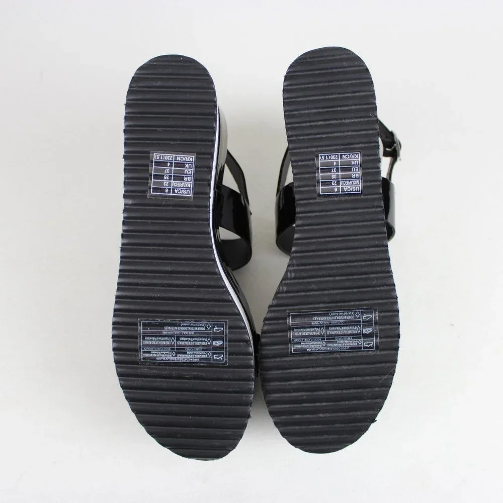 Forever 21 Monochrome Platform Sandals - Picture 8 of 16